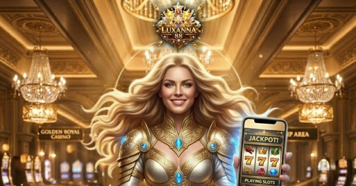 Luxanna Casino main banner showing mobile-friendly gaming for Filipino players